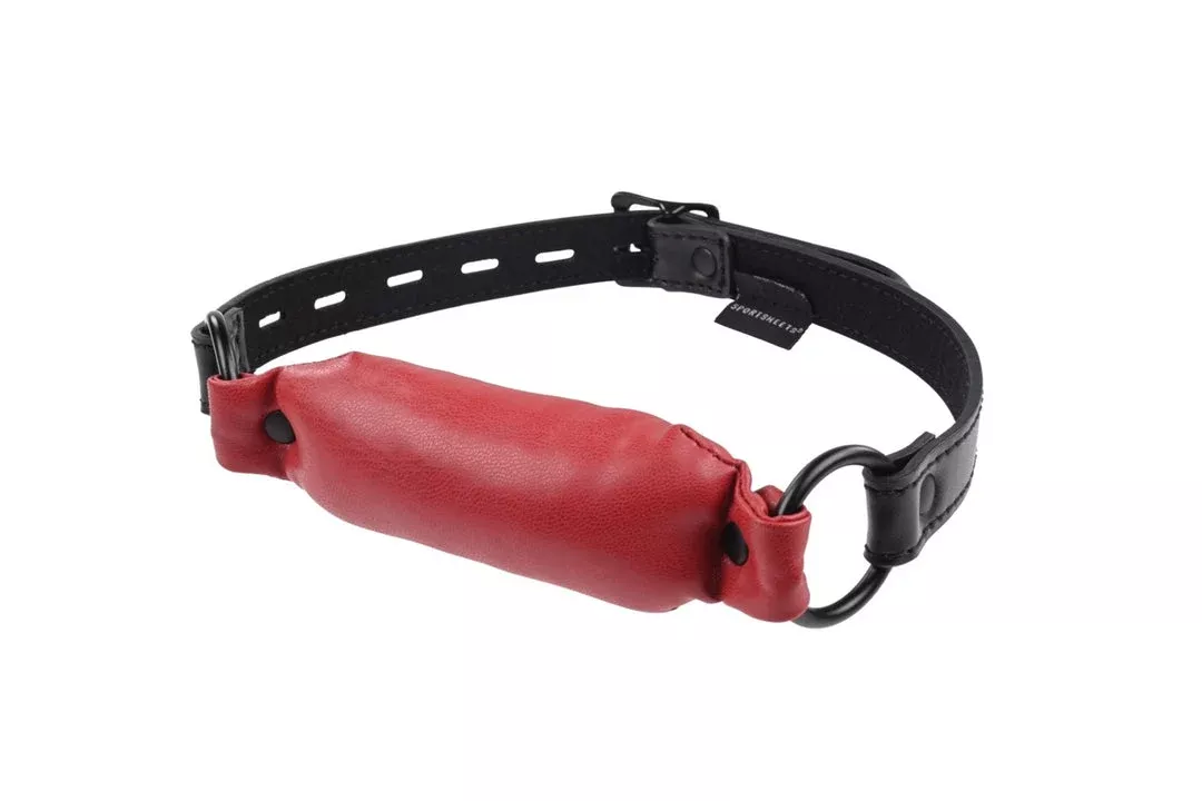 Saffron Red/Black Soft BDSM Bit Gag