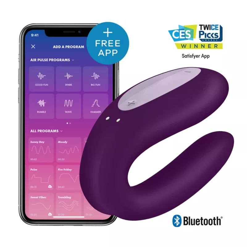 Satisfyer Double Joy with App - The Pink Case Sex Shop