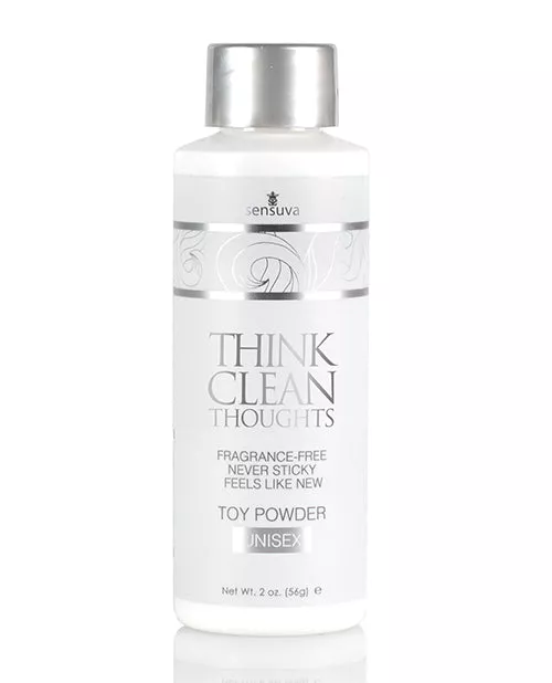 Sensuva Think Clean Thoughts Toy Powder - 2 oz Bottle