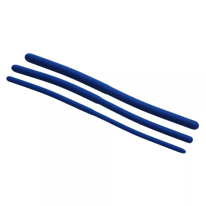 Set of 3 Blue Silicone Urethral Sound Trainer | Master Series