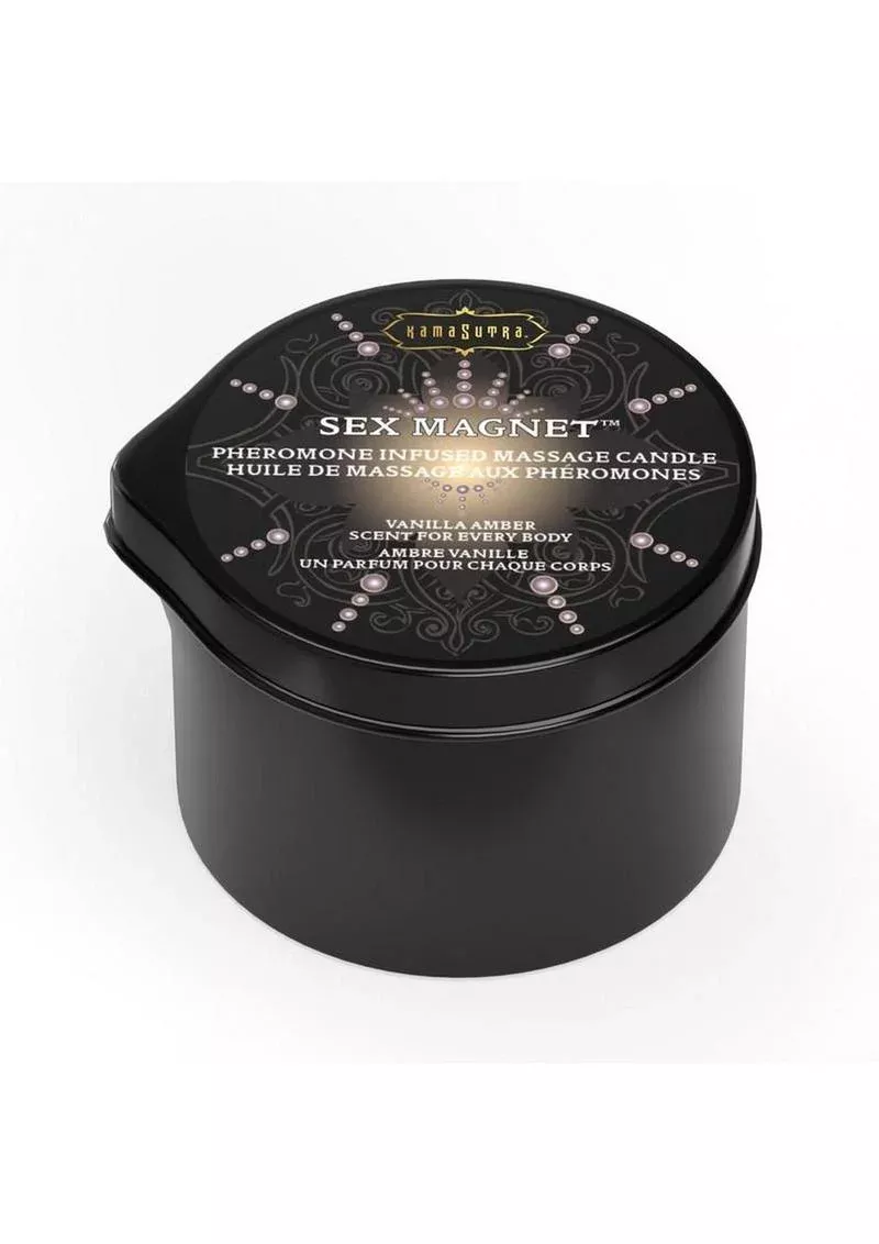 Sex Magnet Pheromone Massage Candle with Pour Spout - Small - Vanilla/Amber from Cherry Pie Online