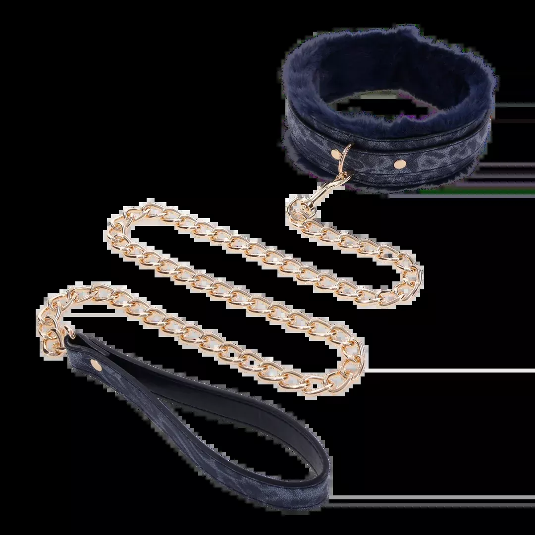 Sex and Mischief Cougar Fur Collar Andamp; Leash