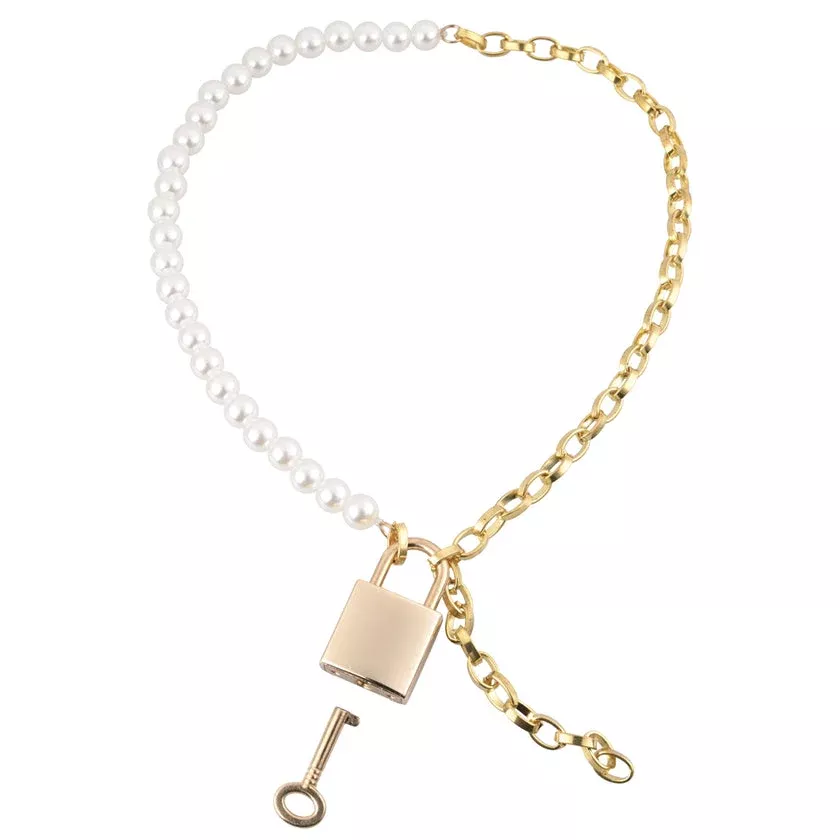 Sex & Mischief Gold Pearl BDSM Discreet Day Collar