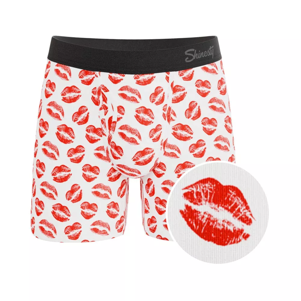 Shinesty Pucker Up Lipstick Kiss Ball Hammock Underwear with Fly S | Red Garter