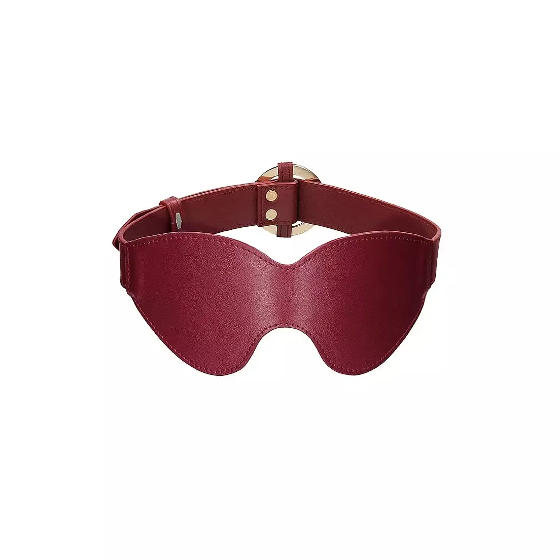 Shots Ouch! Halo Luxury Blindfold – Vegan Leather BDSM Eye Mask
