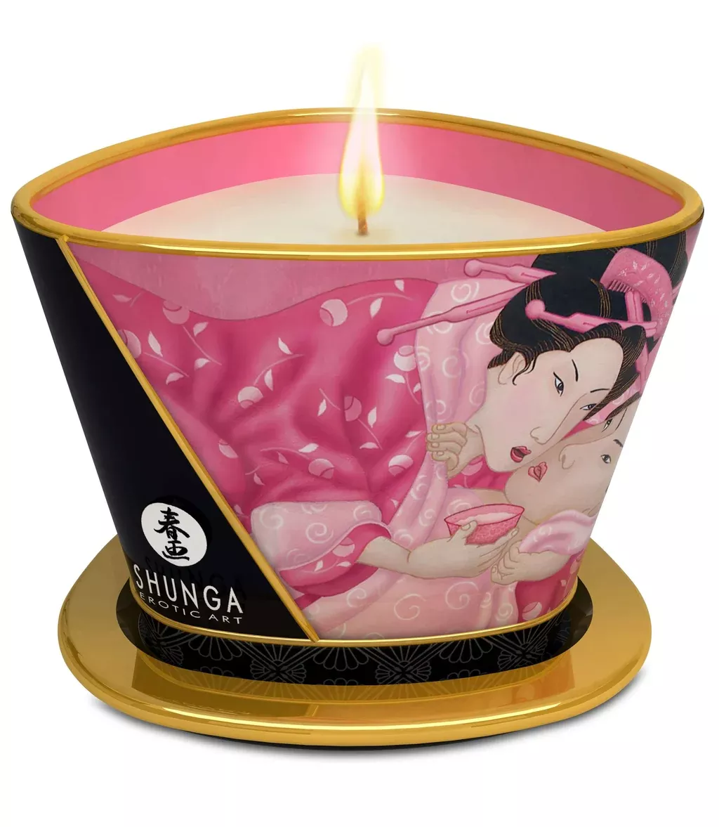 Shunga Erotic Art Massage Candle – Aphrodisia Rose 5.7 oz