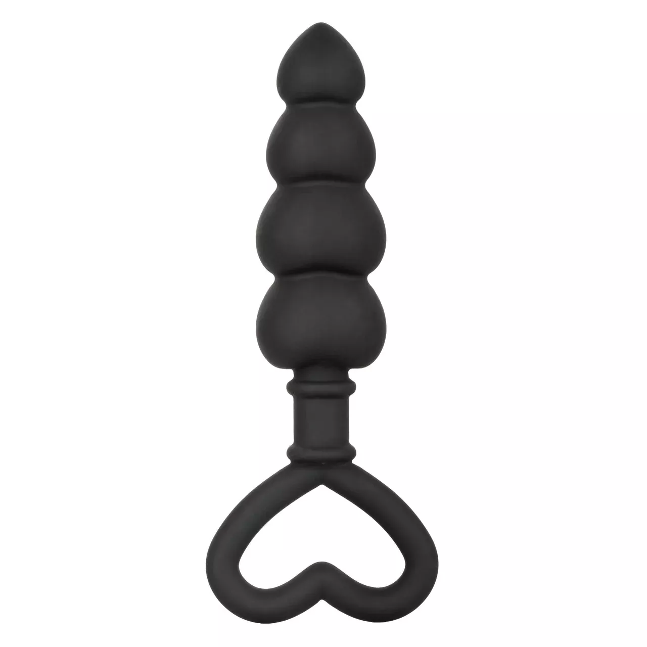 Silicone Love Probe™ - Graduated Anal Plug with Heart-Shaped Retrieval Ring, Body-Safe Design