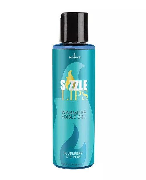 Sizzle Lips Warming Gel - 4.2 oz Bottle Blueberry Ice Pop