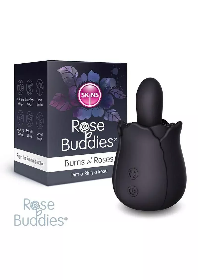 Skins Rose Buddies Bums N Roses Rechargeable Silicone Vibrator