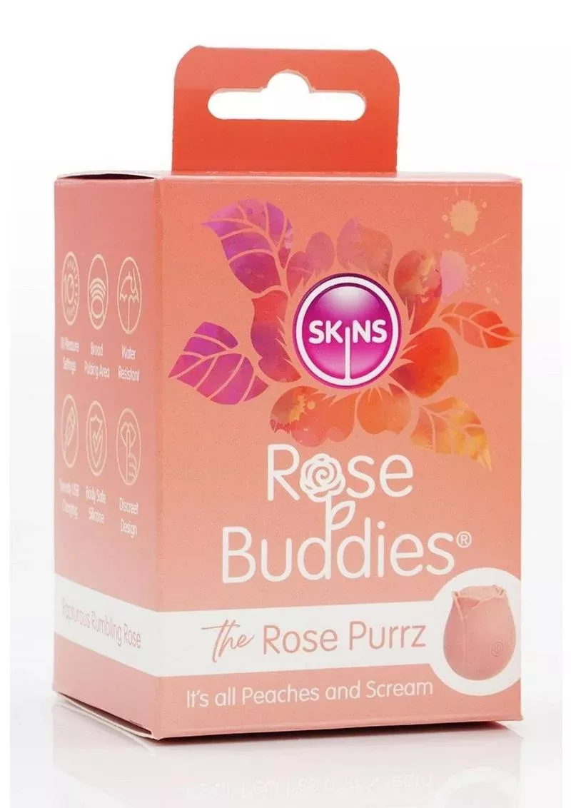 Skins Rose Buddies Rose Purrz Rechargeable Silicone Clitoral Vibrator