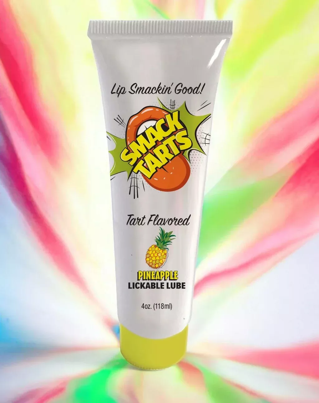 SMACK TARTS Lickable Lube Sour Pineapple 4 Oz – Tasty, Slippery Fun