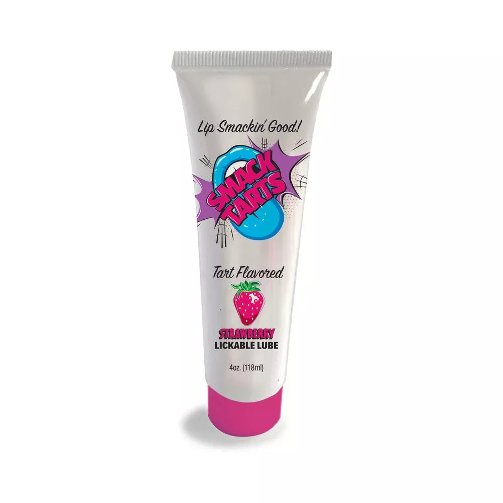 SMACK Tarts Sour Strawberry Lickable Lube 2 oz | Water-Based | Red Garter