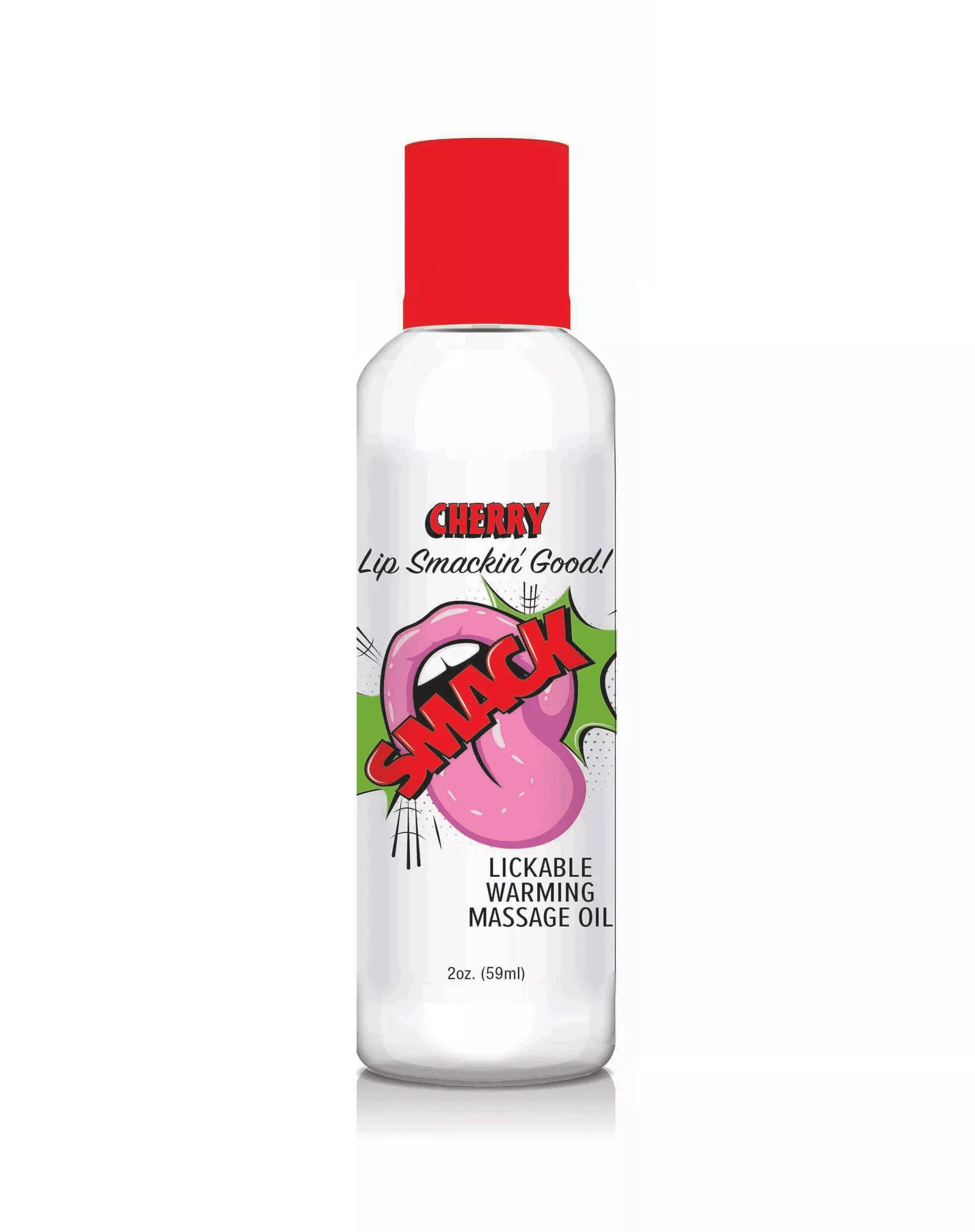 Smack Warming and Lickable Massage Oil - Cherry 2 Oz | Stuffgoodies