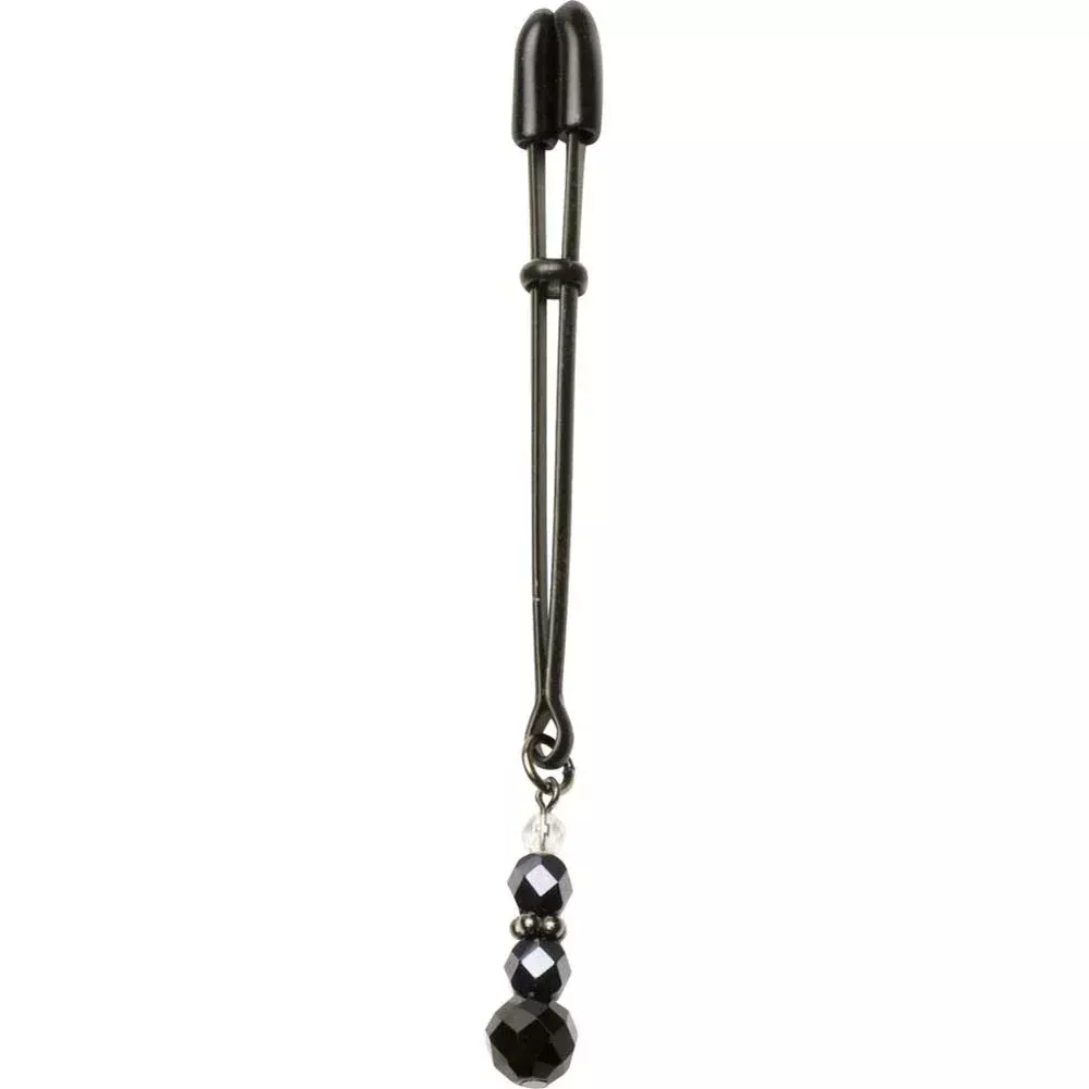 Spartacus Black Beaded Tweezer Clit Clamp