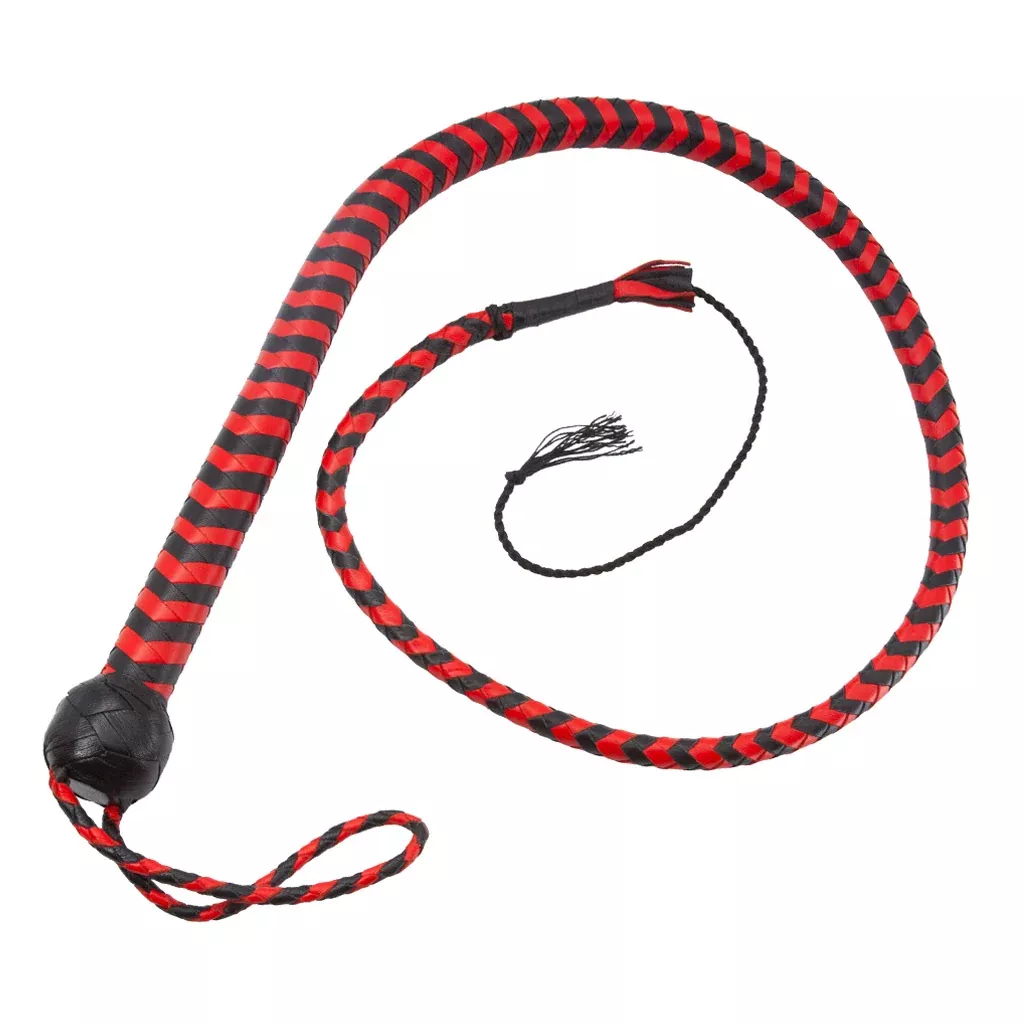 Stockroom Essentials 4 ft. Braided Whip, Black