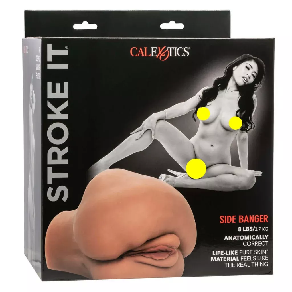 Stroke It Side Banger - Pussy & Ass - Chocolate