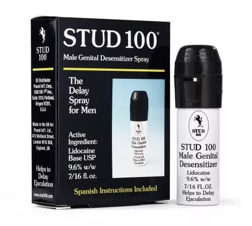 Stud 100 Desensitizing Spray - The Pink Case Sex Shop