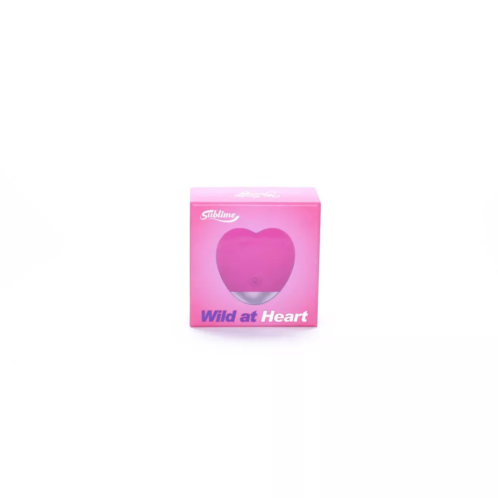 Sublime Wild At Heart Silicone External Heart Shaped Vibe Pink
