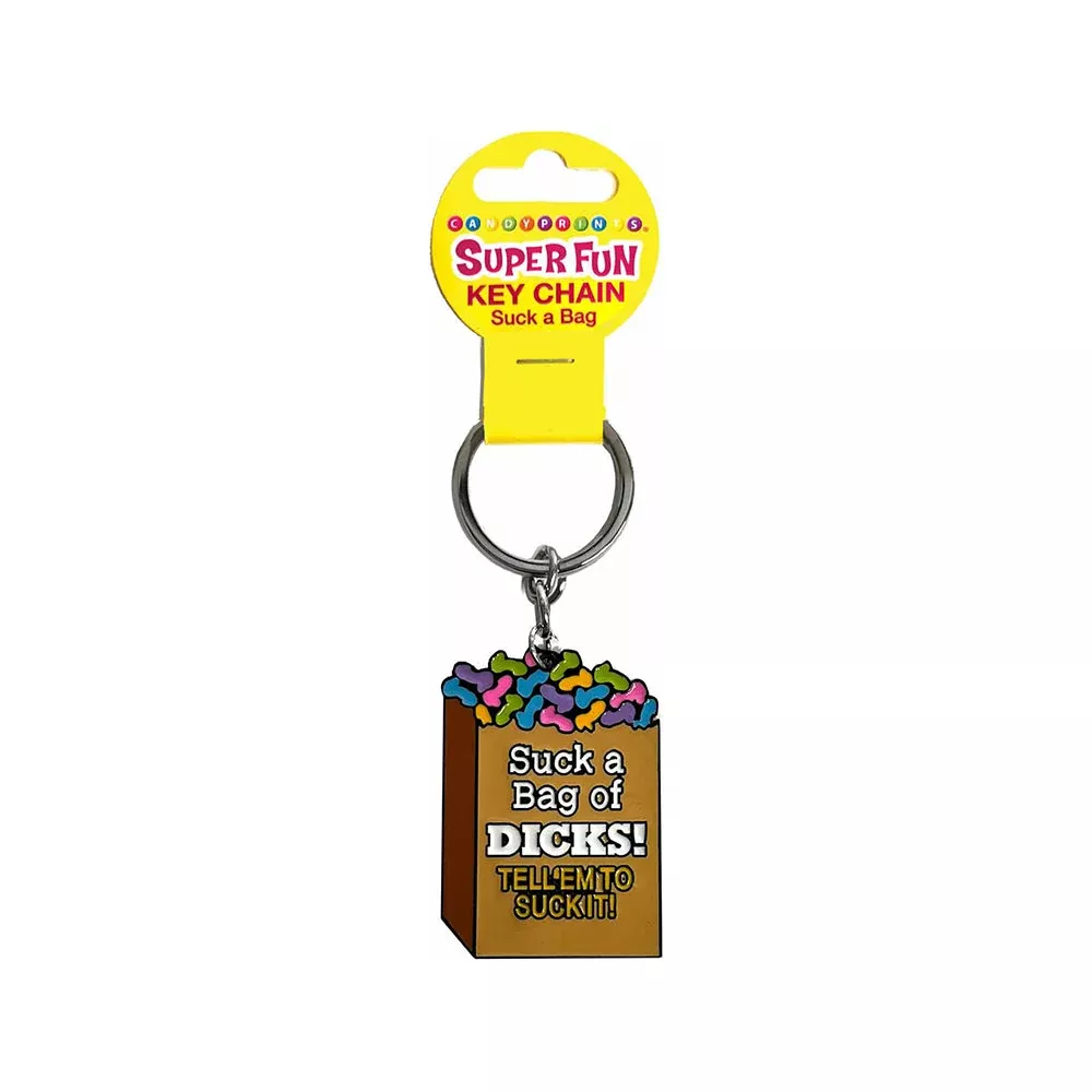 Super Fun Key Chain Suck a Bag of Dicks