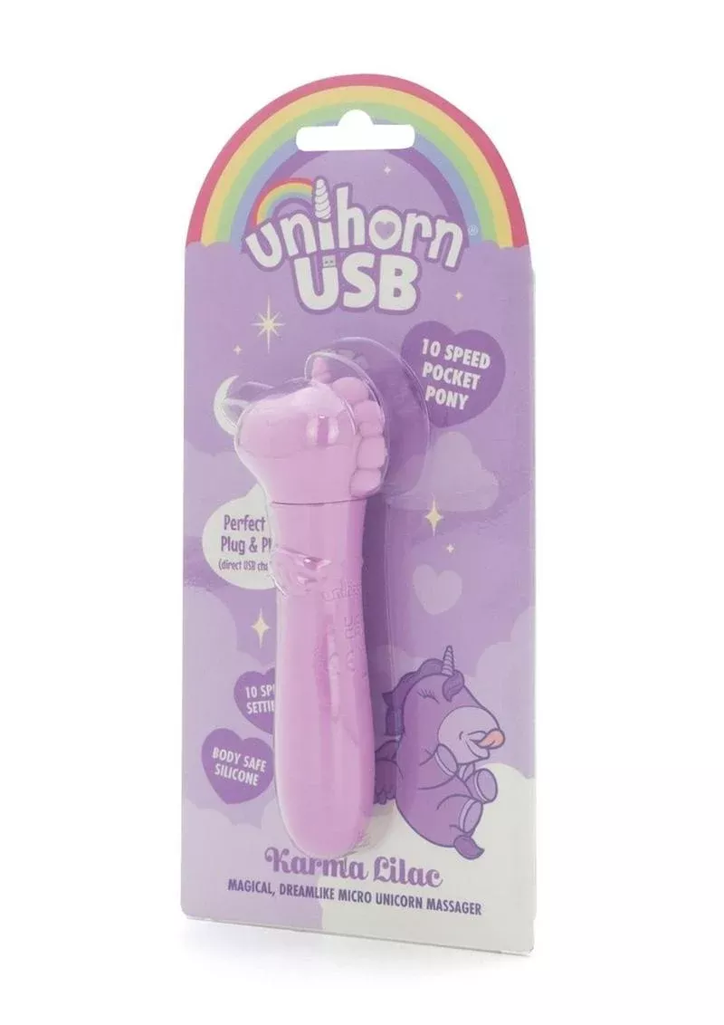 Unihorn Karma Lilac Rechargeable Silicone USB Bullet