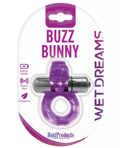 Vibrating Pleasure Ring with Velvety Surface