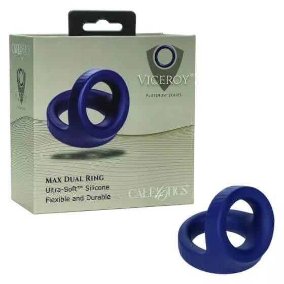Viceroy Max Dual Silicone Ring Blue