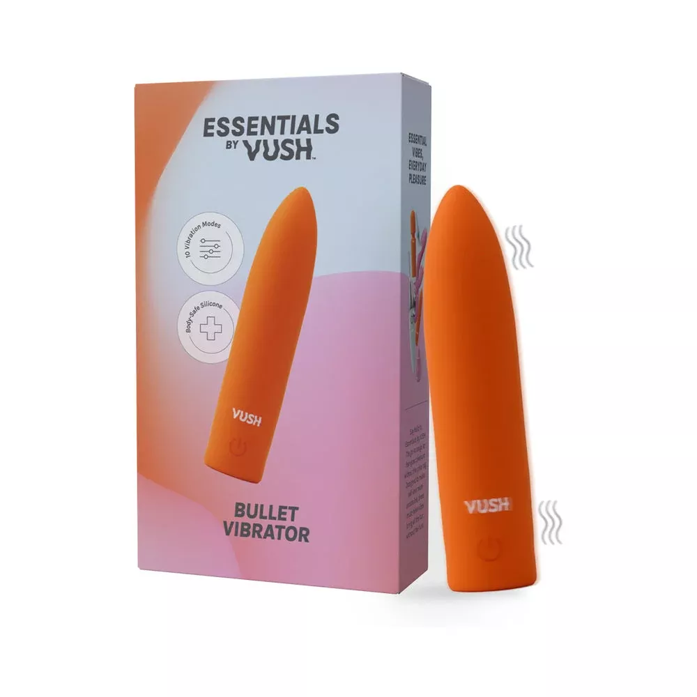 VUSH Essentials Bullet Vibrator 10 Modes | Red Garter