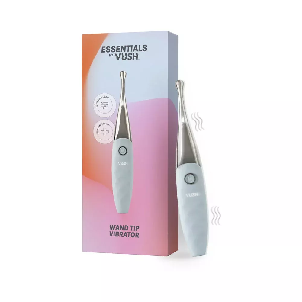 VUSH Essentials Wand Tip Vibrator 36 Modes | Red Garter