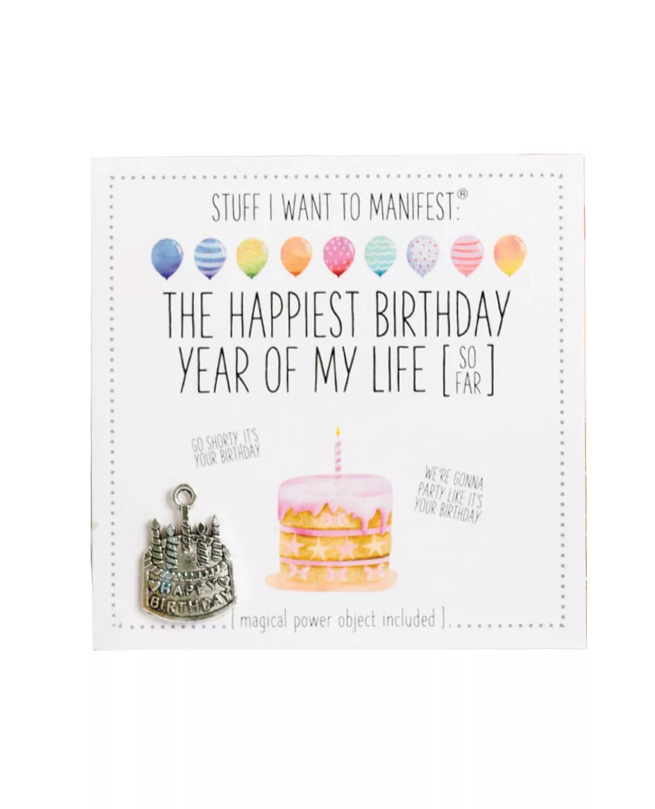 Warm Human The Best Birthday Year of My Life (So Far) Mini Card & Char