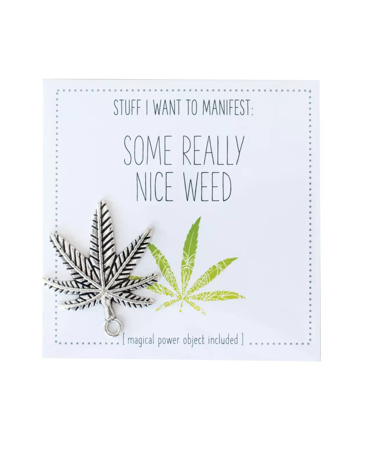 Warm Human Some Really Nice Weed Mini Card & Charm