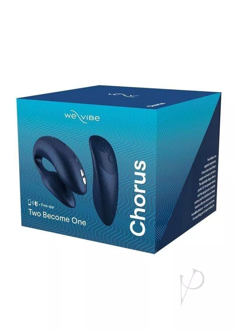We-Vibe Chorus Rechargeable Silicone Couples Vibrator with Remote Control - Cosmic Blue