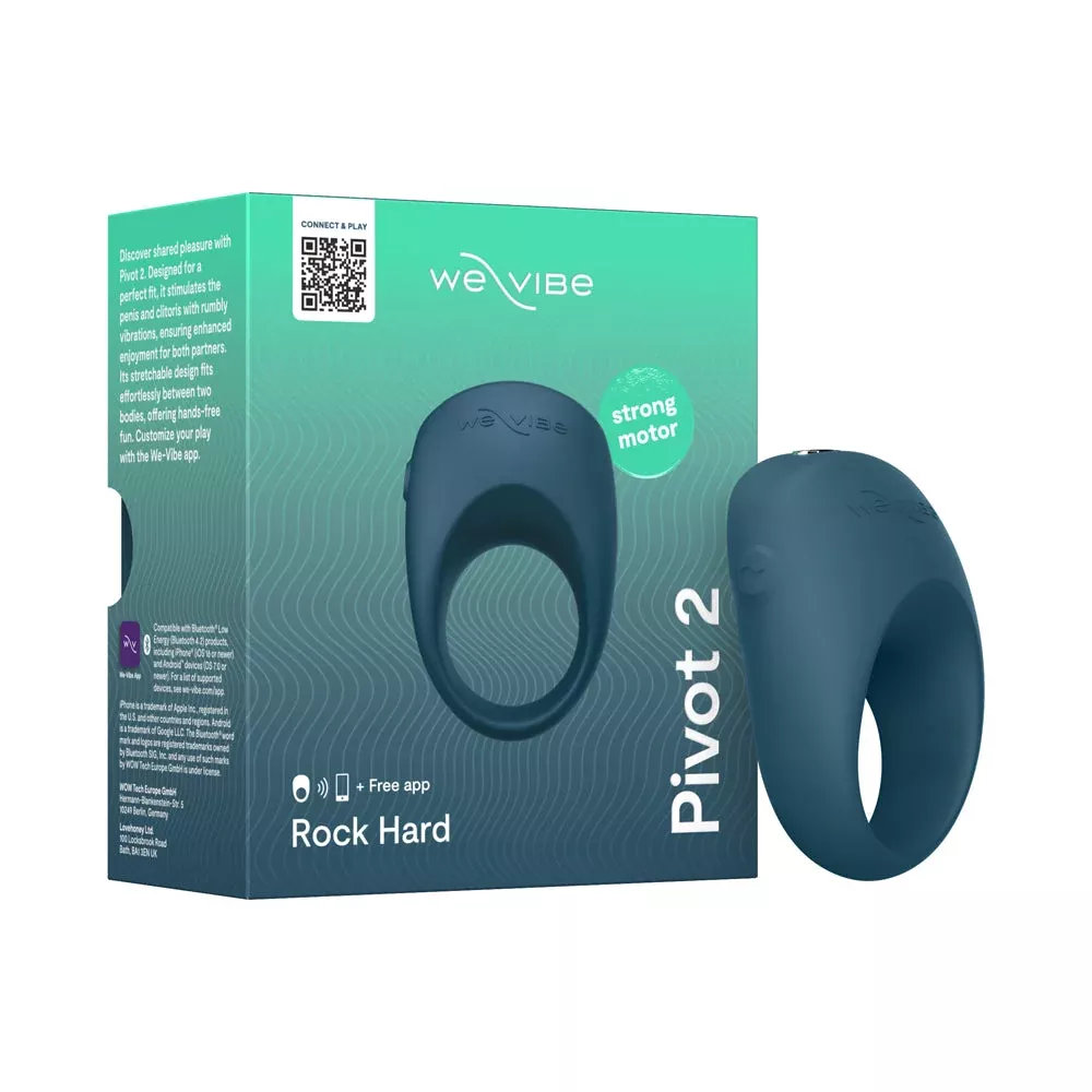 We-Vibe Pivot 2 Vibrating Couples Ring Slate | Red Garter