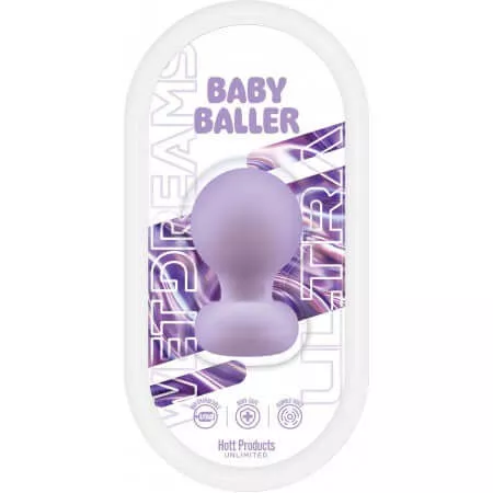 Wet Dreams Baby Baller Lavender – Pocket-Sized Vibrator with 10 Frequency Modes