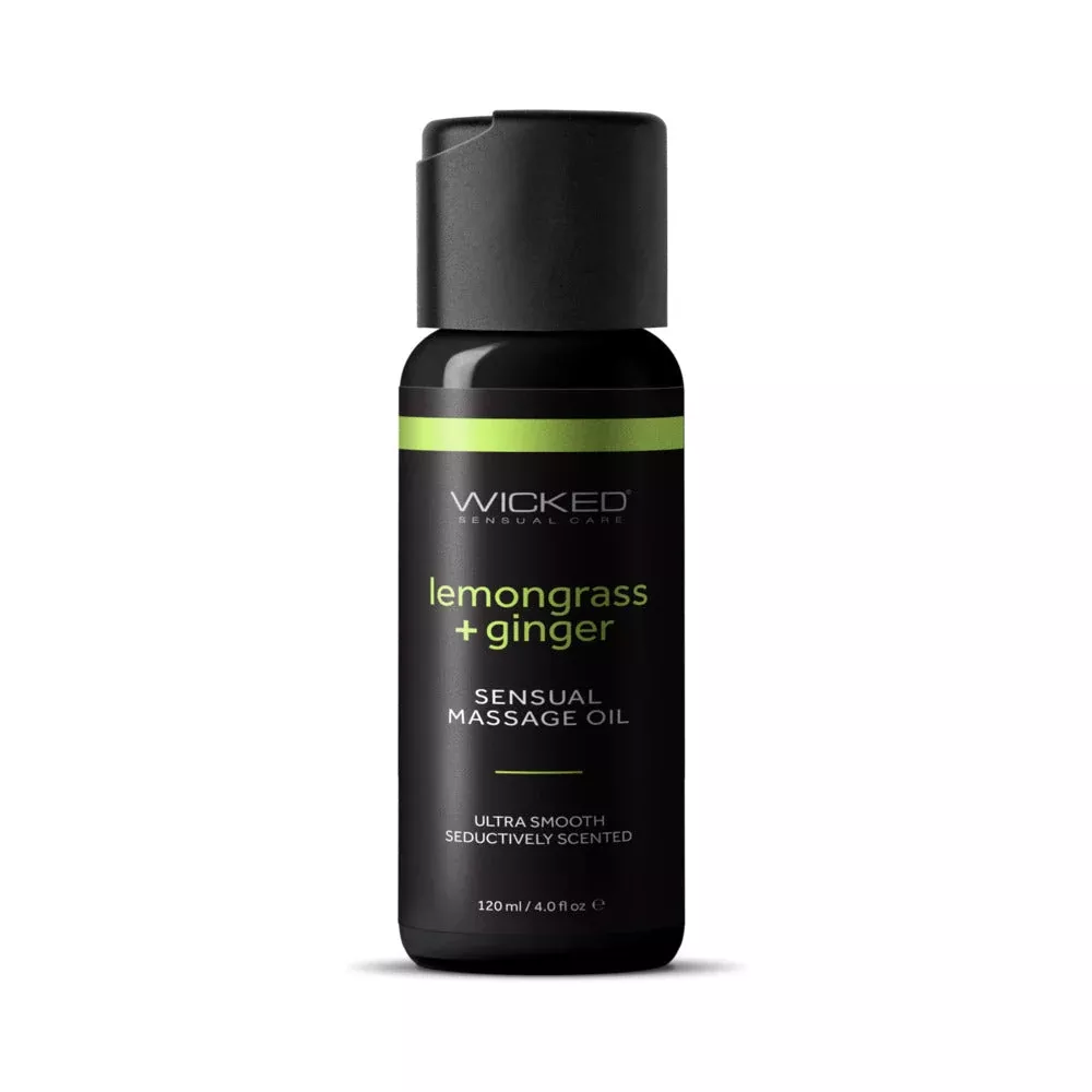 Wicked Lemongrass and Ginger Massage Oil 4 oz.