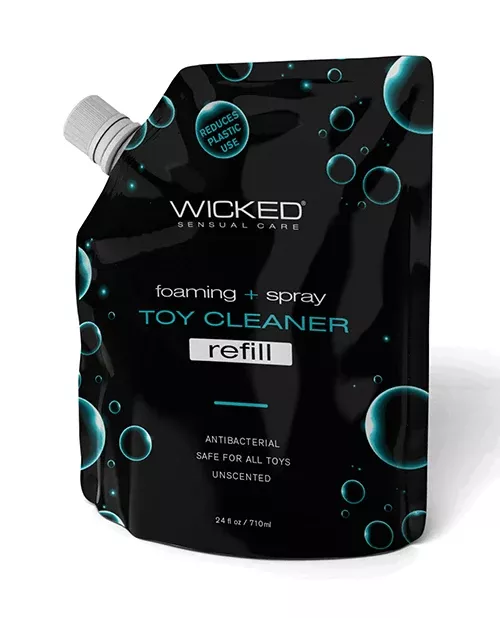 Wicked Sensual Care Foaming + Spray Toy Cleaner Refill Pouch