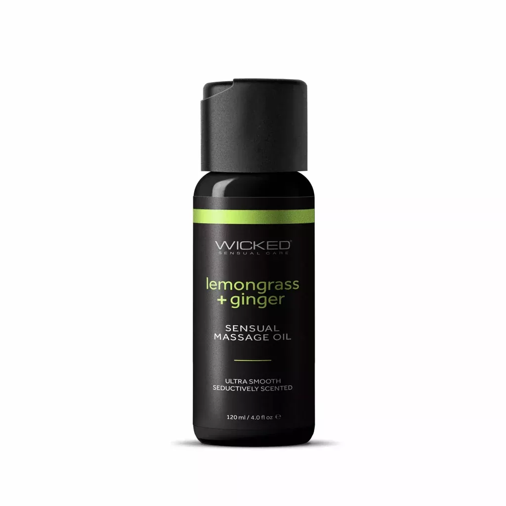 Wicked Sensual Lemongrass & Ginger Massage Oil - 4 oz
