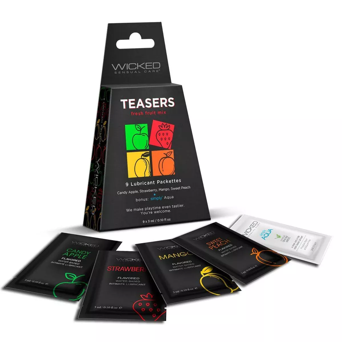 Wicked Teasers Fresh Fruit Mix Flavored Lubes