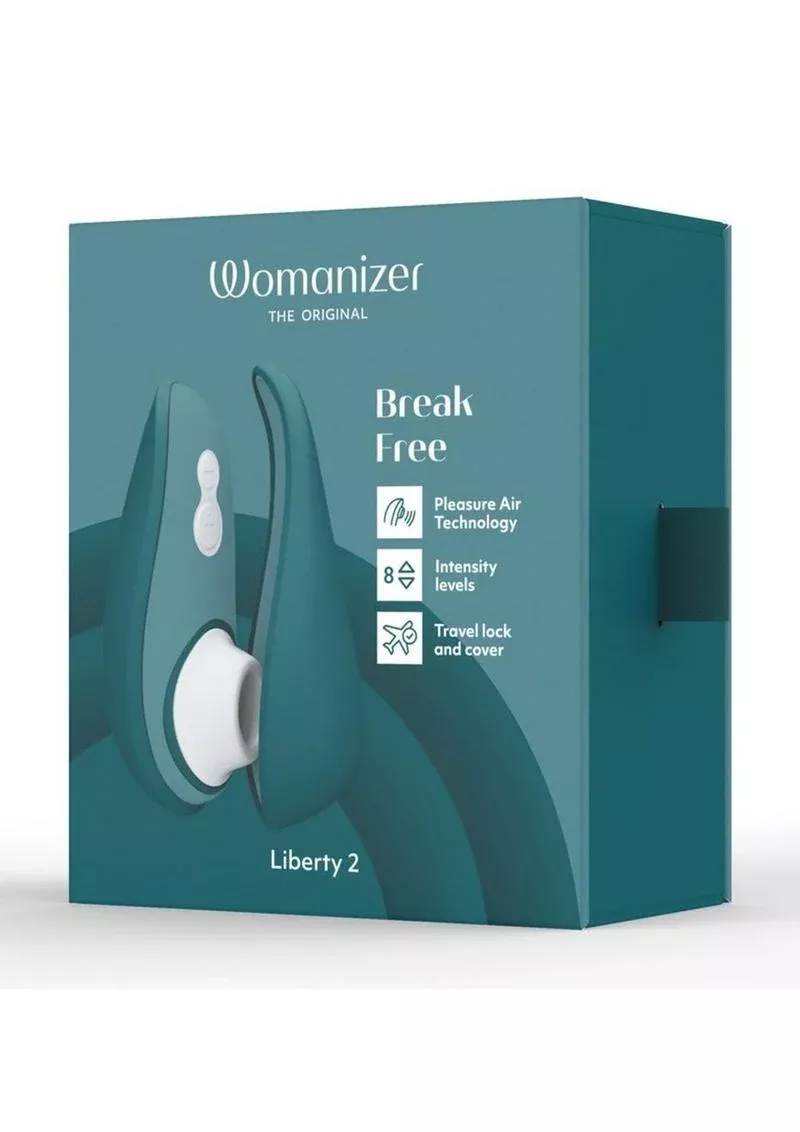 Womanizer Liberty 2 Rechargeable Silicone Clitoral Stimulator - Dark Teal