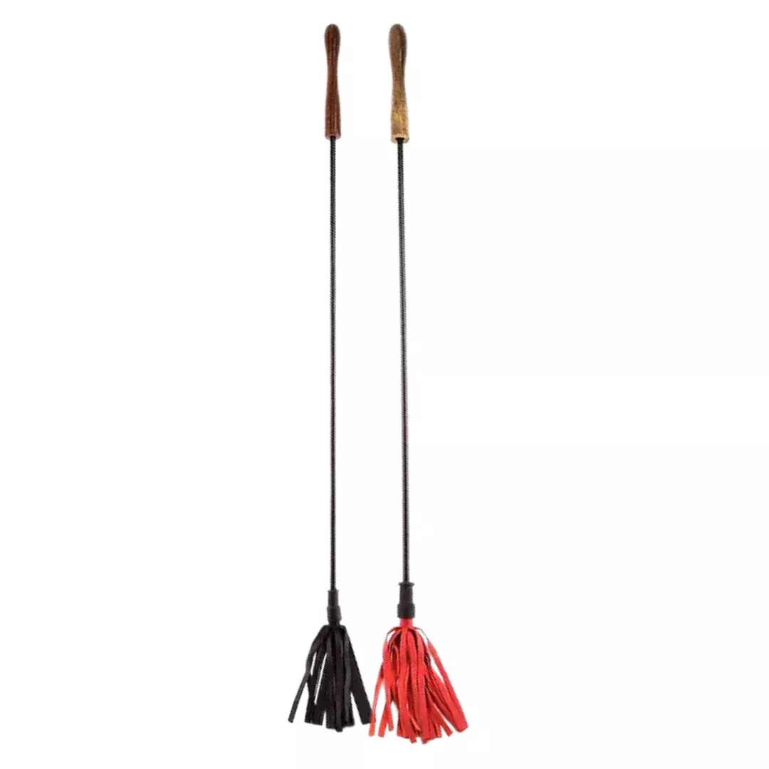 Wooden Handle Leather Riding Crop | Rogue
