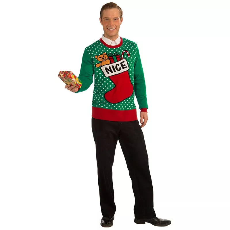 Xmas Sweater Nice Stocking XL
