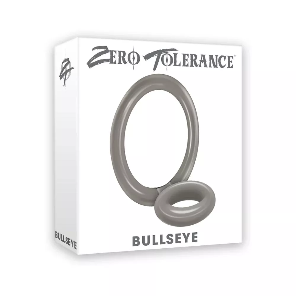 Zero Tolerance Bullseye Dual Ring Cock Ring Smoke | Red Garter