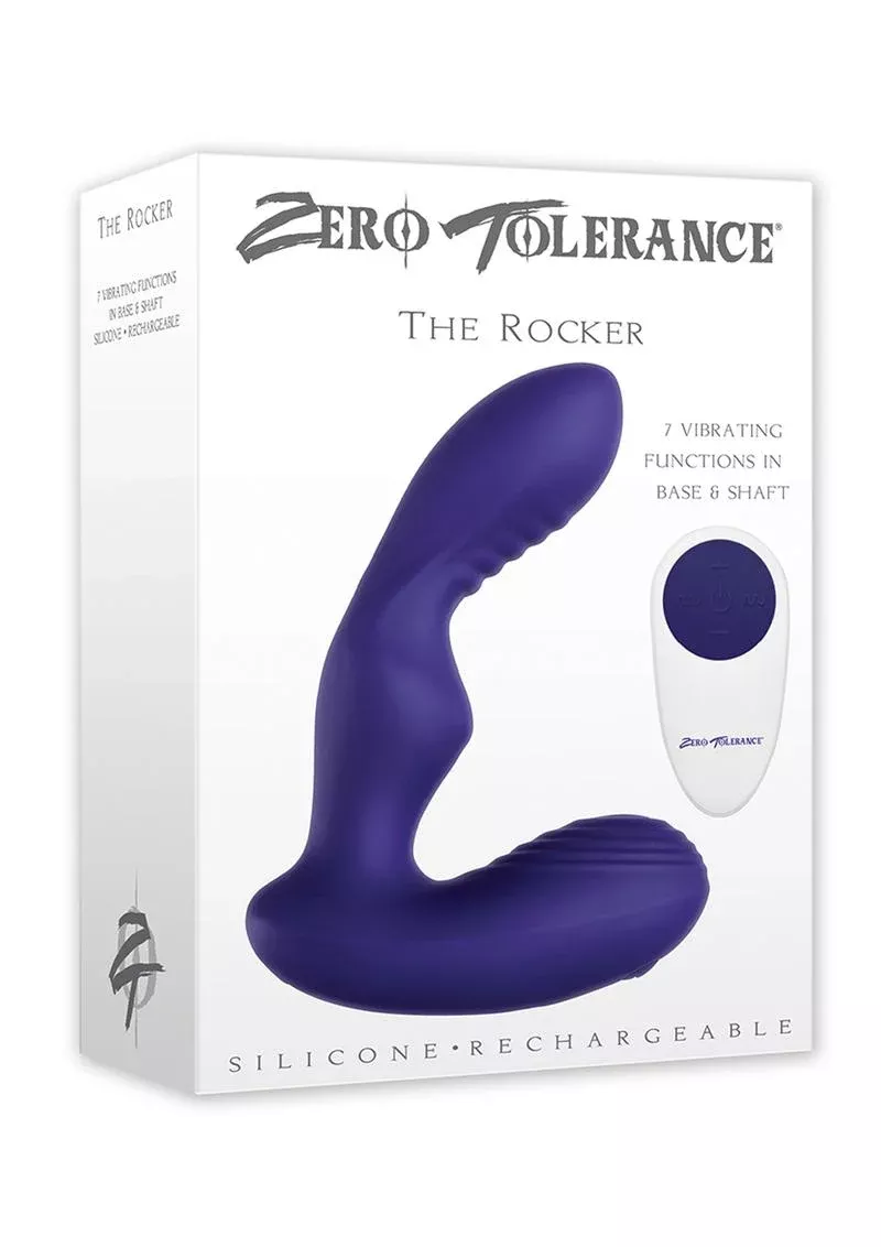 Zero Tolerance The Rocker Rechargeable Silicone Vibrating Prostate Massager with Remote Control