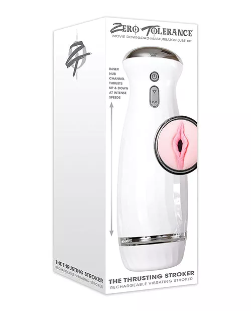 Zero Tolerance The Thrusting Stroker Rechargeable - White