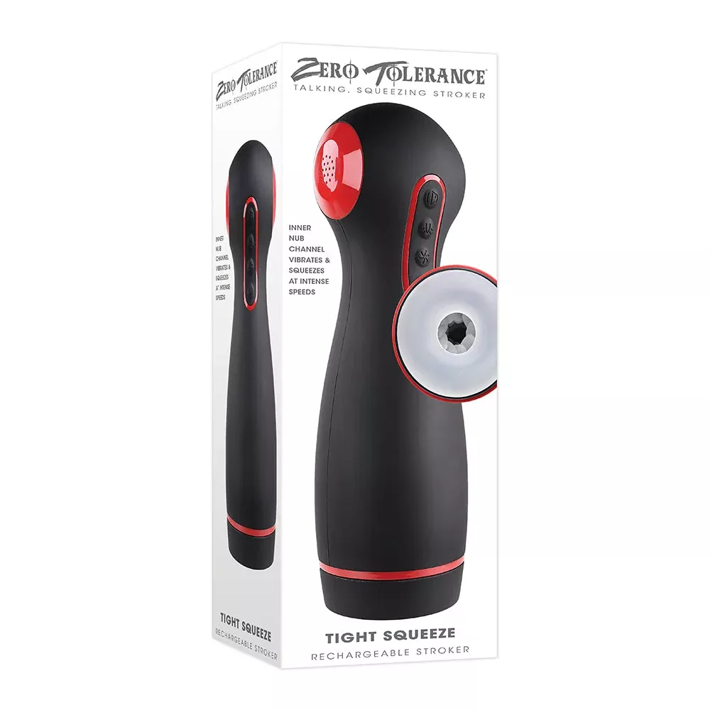Zero Tolerance Tight Squeeze Rechargeable Vibrating Squeezing Talking