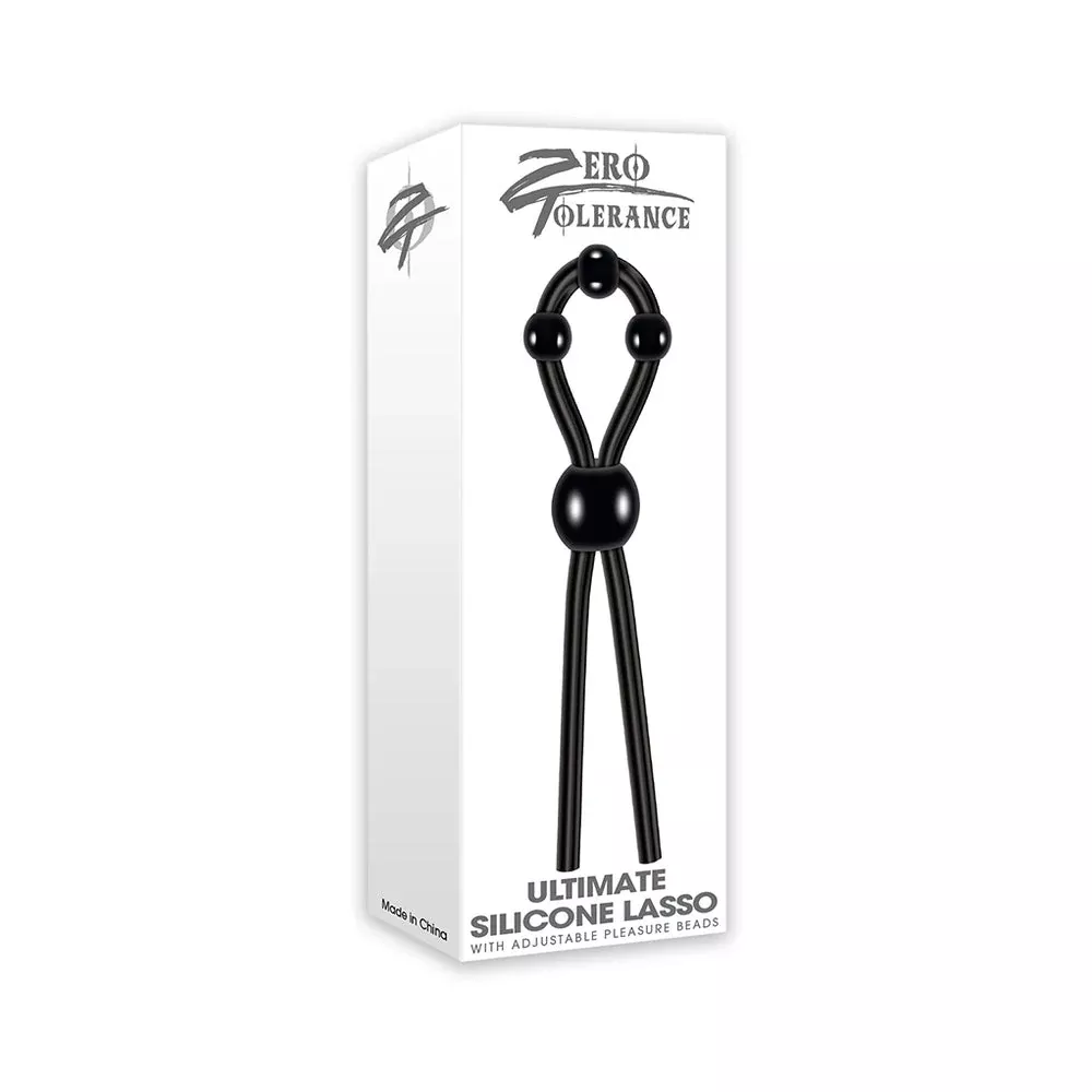 Zero Tolerance Ultimate Silicone Lasso Adjustable Cock Ring Black | Red Garter