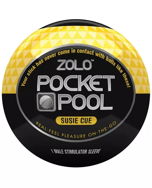 ZOLO Pocket Pool Susie Cue – Portable Male Stimulator Sleeve